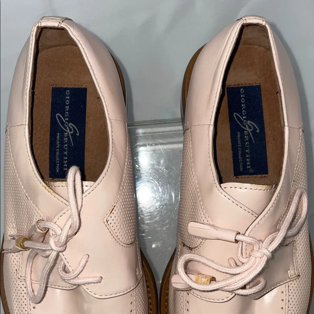 VINTAGE GIORGIO BRUTINI MENS PRIVATE COLLECTION LEATHER LACE UP SHOES FTL-02-193